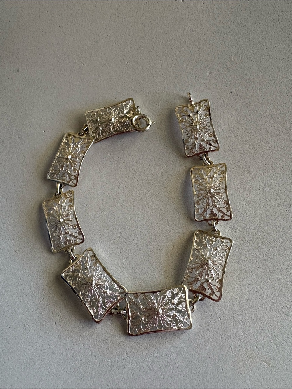 Vintage German? 70’s 835 Filagree Silver Bracelet